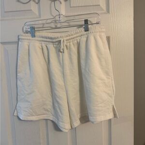 Women's White Casual Shorts